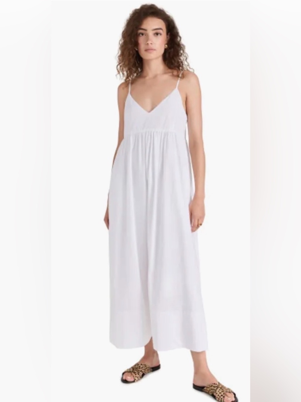 Jenni Kayne White Cove Midi Dress | S